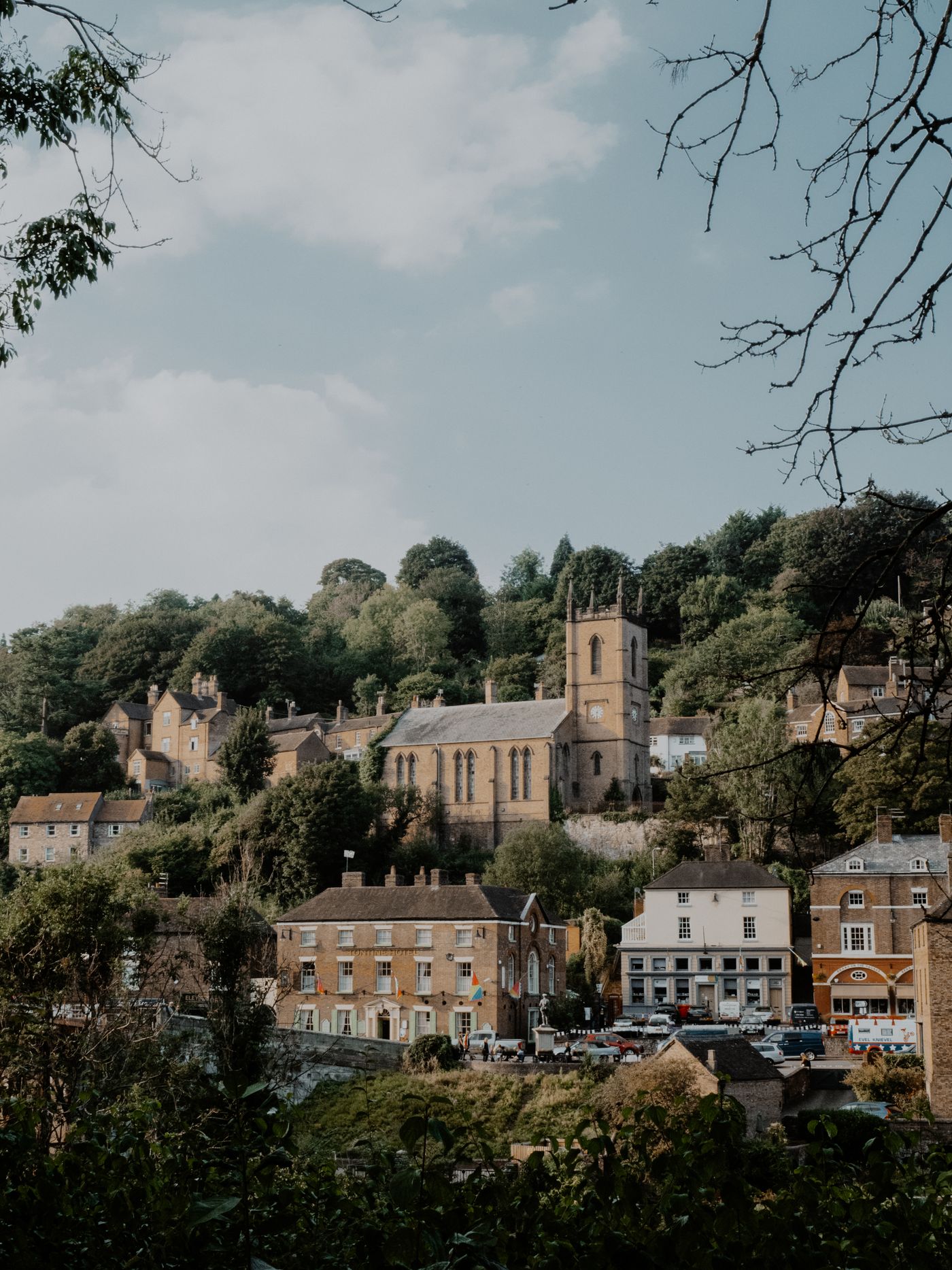 A historic English market town street
